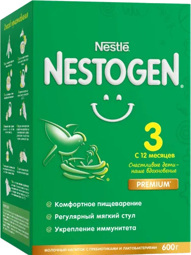 Сухая смесь для кормления детей Nestogen N3 12+ месяцев