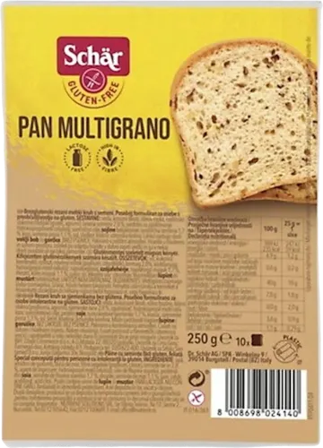 Qlütensiz ağ çörək Schar Pan Multigrano