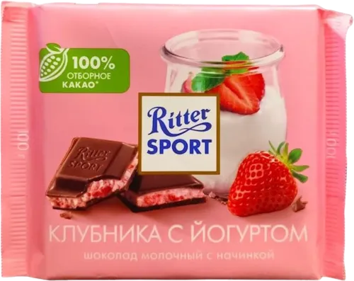 Шоколад клубника с йогуртом