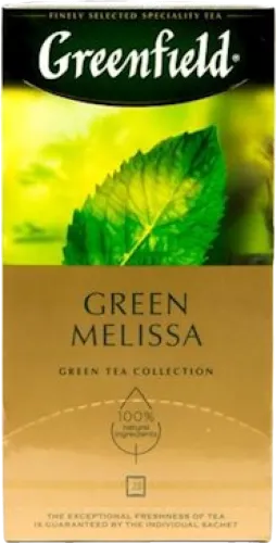 Melisalı yaşıl paket çayı Green Melissa