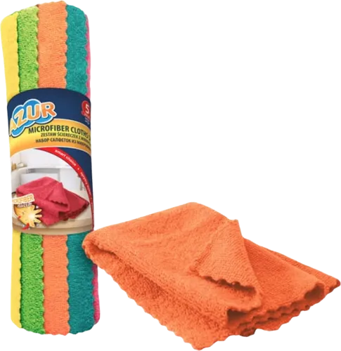 Set of napkins cm microfiber different color