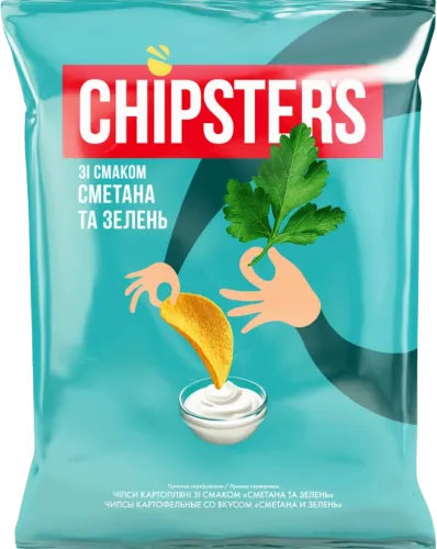 Чипсы со сметаной и зеленью 