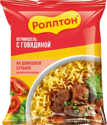 Vermişel Rollton ət ilə