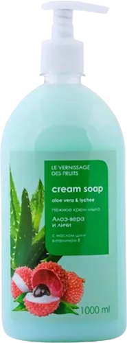 Əl və bədən üçün krem sabun aloe vera lychee ilə