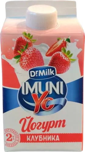 Çiyələk dadlı yoqurt 