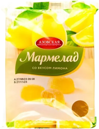 Marmalade Azov Confectionery Factory with lemon flavor
