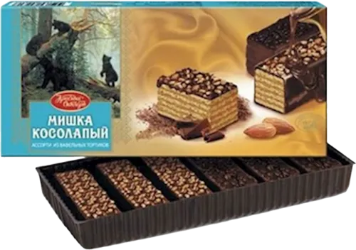 Waffle cake Krasny Oktyabr Mishka kosolapy