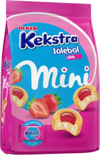 Кекс мини с клубничным вареньем