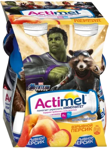 Actimel içilən yoqurt şaftalı uşaqlar üçün