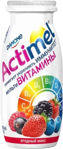 Actimel içilən yoqurt moruq