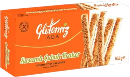 Qlutensiz Süslü Çubuq Kreker