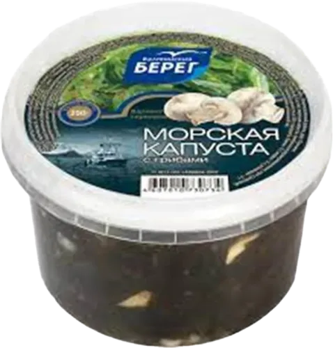 Морская капуста с грибами