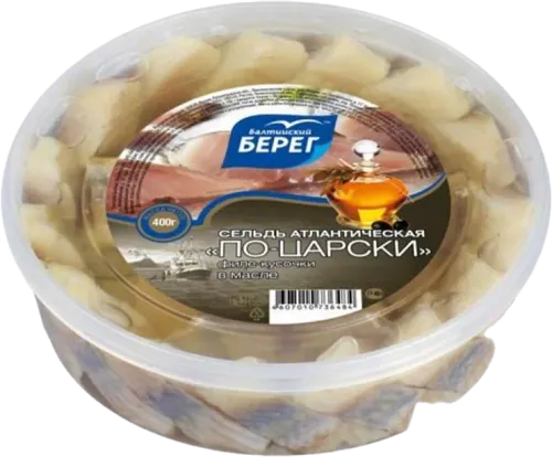 Кусочки филе скумбрии в масле