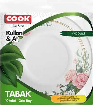 Orta karton boşqab
