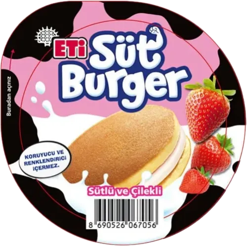 Eti Sut Burger Strawberry