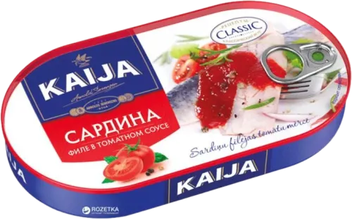 Sardina fileto tomatda