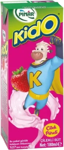 Çiyələkli Süd