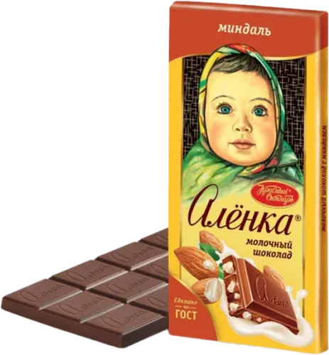 Krasniy Oktyabr Alenka Chocolate with Almonds