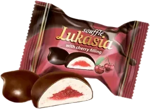 Albalı şokolad suflə