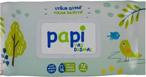 Yaş Dəsmal Qapaqlı