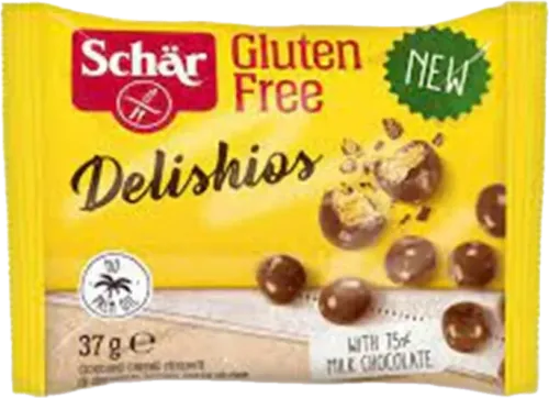 Безглютеновые шоколадные снеки Delishios
