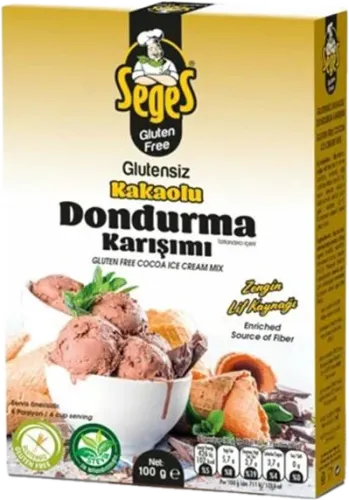 Qlutensiz Kakao Dondurma Qarışığı