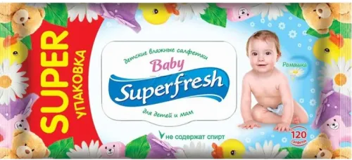Детские влажные салфетки Superfresh