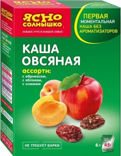 Овсяные хлопья с фруктами