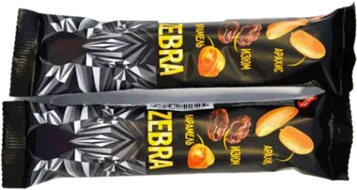 Zebra Шоколад с арахисом, виноградом и карамелью