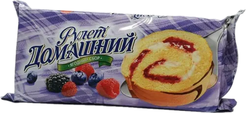 Домашний рулет лесные ягоды