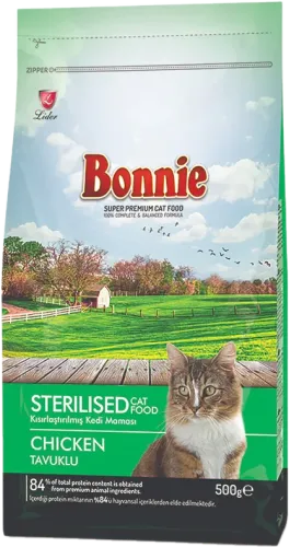 Корм для кошек Bonnie с курицей для чувствительных