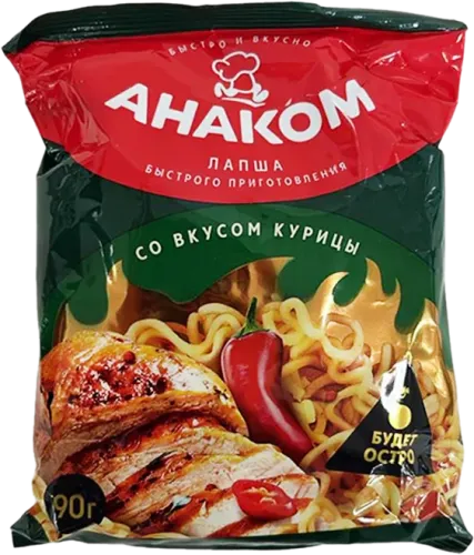 Лапша быстрого приготовления Острая курица
