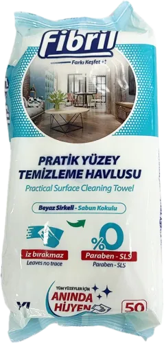 Səth Təmizləyici Salfetlər Ağ