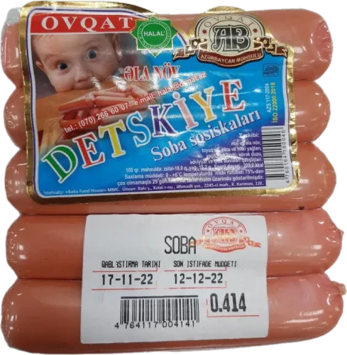 Halal uşaq sosiskaları