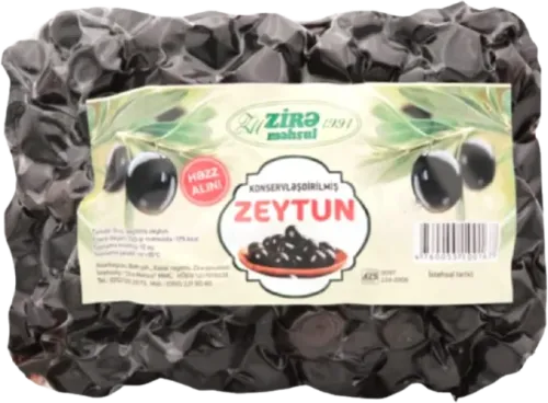 Черные оливки вакуумные